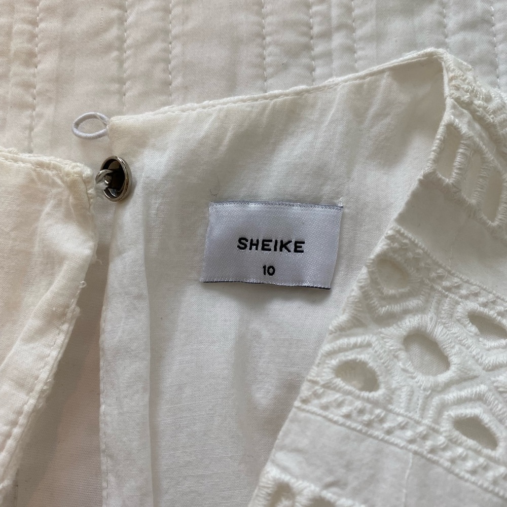 SIZE 10 SHEIKE MELROSE WHITE LACE DRESS - Picture 5 of 9